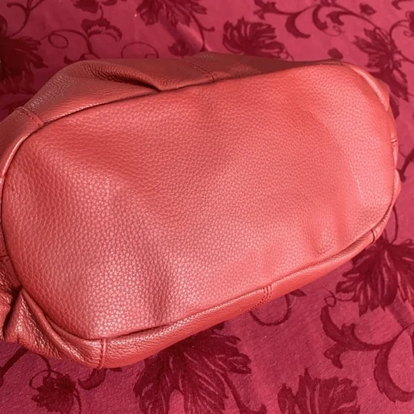 NWOT Tignanello red genuine leather hobo lab - Picture 7 of 8